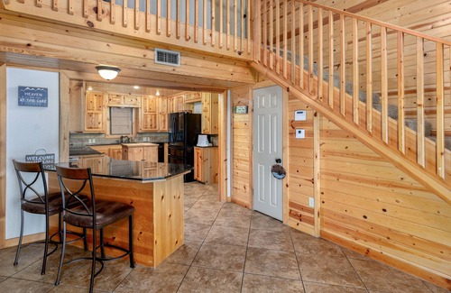 Cookson Cabin | Spectacular Lake View, Luxury Cabin provides the perfect gathering place.