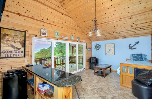 Cookson Cabin | Spectacular Lake View, Luxury Cabin provides the perfect gathering place.