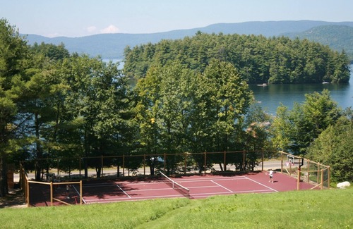 Moultonborough House | Spectacular Squam Lake, NH 6 BR House-tennis/pickle court, dock, private beach