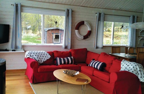Ydre Municipality House | Spend a relaxing vacation in this vacation home and enjoy the panoramic view of Lake Sommen.