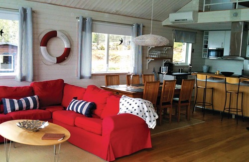 Ydre Municipality House | Spend a relaxing vacation in this vacation home and enjoy the panoramic view of Lake Sommen.