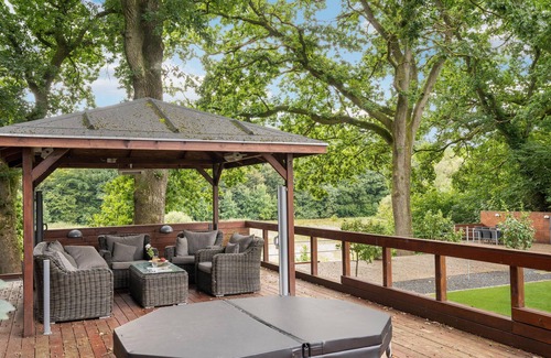 Kjellerup House | Spend an unforgettable vacation in this inviting vacation home with wellness.