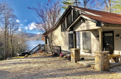 Cullowhee House | Splendor Cove Retreat…Lakefront w/dock, Huge Yard, Lake Toys, Stream w/wfall