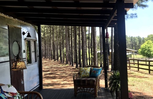 Reed Creek Cabin | Spotted Fawn Farm/Vintage “Don” restored 1951 airstream/Richardson tiny house