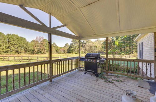 Nash County House | Spring Hope Getaway: Fish, Hike, Relax!