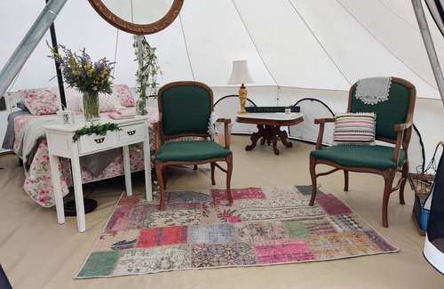 Glacier Country Cabin | Spring Serenity Yurt, glamping just 2 miles from Quinn's Hot Springs Resort!