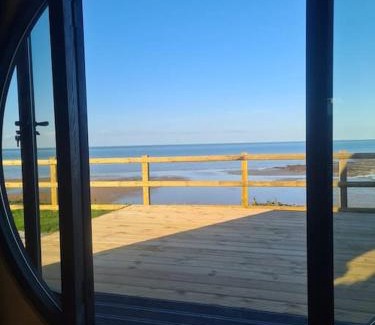 Isle of Thanet Ski Chalet | Spring Tide Cliff Top Glamping Pod with direct Sea Views