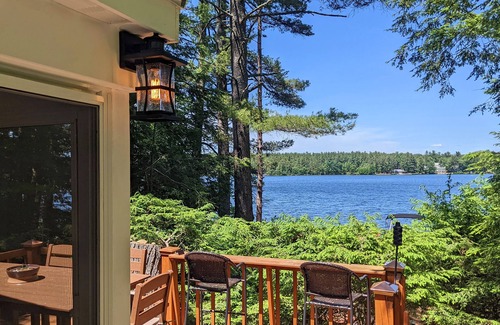 Shapleigh House | SQUARE POND Waterfront Lake House With Beautiful Views, Dock and Swimming Float!