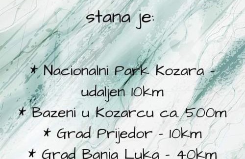 Republika Srpska Apartment | Stan na dan Apartman Kozarac