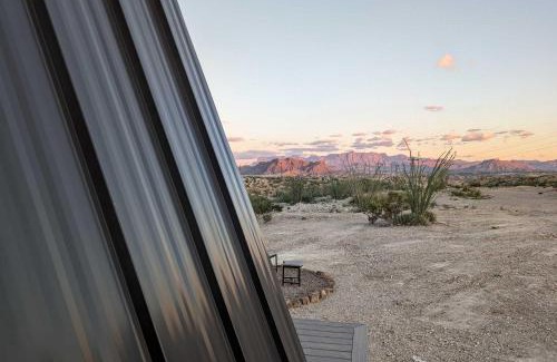 Study Butte-Terlingua House | Stardust Big Bend Luxury A-Frame #6 with a great view