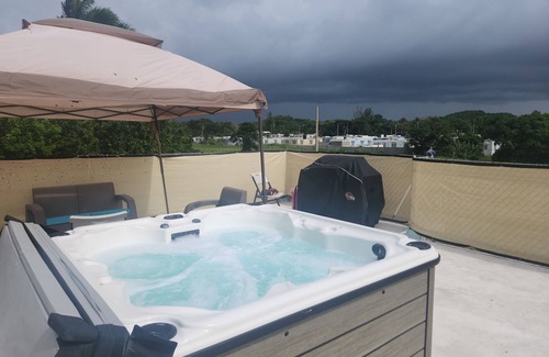 Esteves 1 Apartment | Stargaze, Comfort Under the Stars, Luxury Hot Tub & Arcade Room in Aguadilla PR