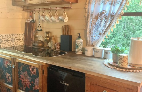 Bridgetown House | Stay in a gorgeous, vintage, very elegant, warm, cosy & characterful Gypsy Wagon