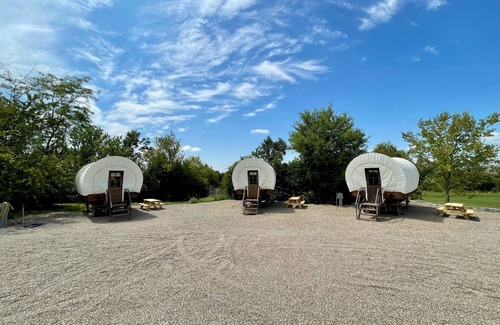 Lancaster Cabin | Stay in a unique Conestoga Wagon with room for 4