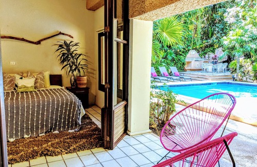 Playacar Fase I Villa | Steps to Ocean Playacar Villa Private Pool hosts 25+ guest