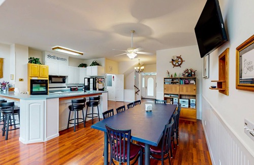 Goodview House | Still Waters - Lakefront luxury home with views, dock, home theater & game room