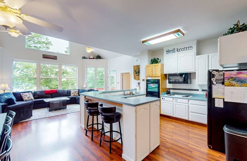 Goodview House | Still Waters - Lakefront luxury home with views, dock, home theater & game room