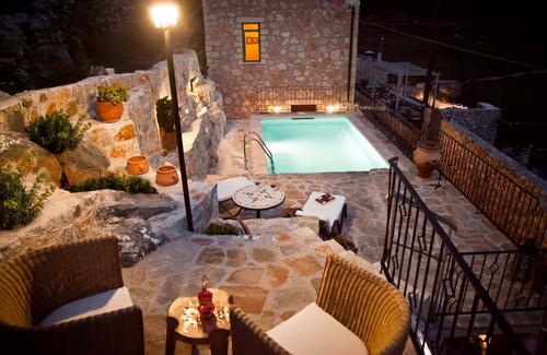 Goni Villa | Stone Built villa Galatia Poolside & Perfect View