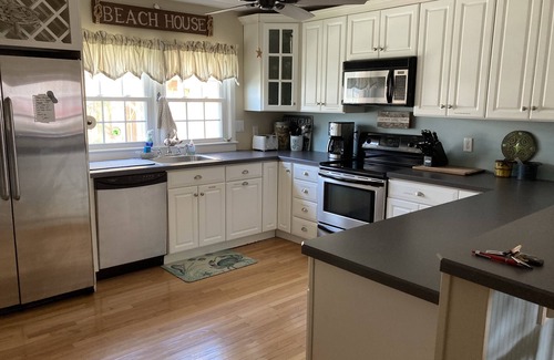 Stone Harbor Condo | Stone Harbor: Park your car and walk to everything. All essentials included.