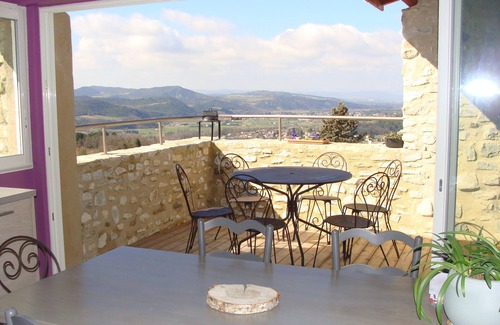 Mirabel-et-Blacons House | Stone house in the old village of Mirabel overlooking the river drôme