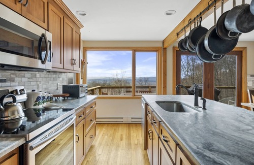 Stratton Mountain House | Stratton VT w/views, stunning 26ft Fireplace, and just 5 min to base
