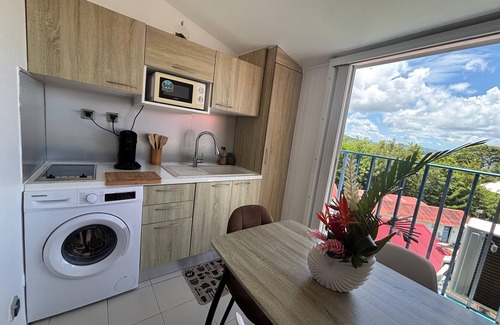 Le Diamant Apartment | Studio Blue Wave Diamond - sea view, 1 minute walk from the beach!