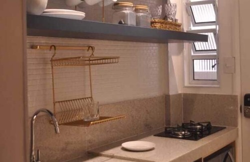 Jose Menino RV Rental | Studio 607, Frente a Praia com Wi-fi, Completo, Decorado