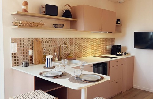Saint-Evarzec Apartment | STUDIO ALEZAN 2 PERS with terrace/indoor pool - spa -sauna.