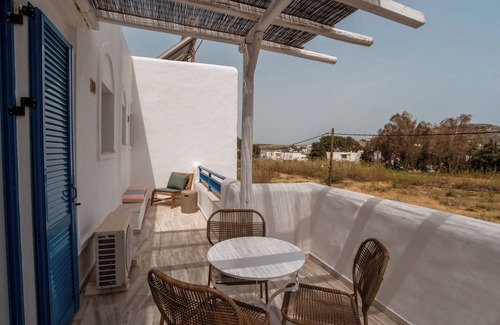 Paros Apartment | Studio Apartment '15' with Mountain View, Wi-Fi and Air Conditioning