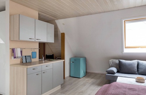Bad Waldsee Apartment | Studio Apartment 'Fewo-4u' in the City of Bad Waldsee with Balcony and Wi-Fi