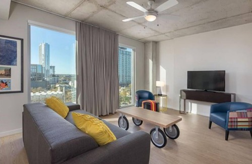Civic District Condo | Studio/Austin - Rooftop Pool, BBQ!