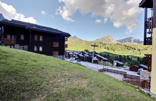 Belle Plagne Apartment | Studio cabin for 4, balcony, near slopes and shops