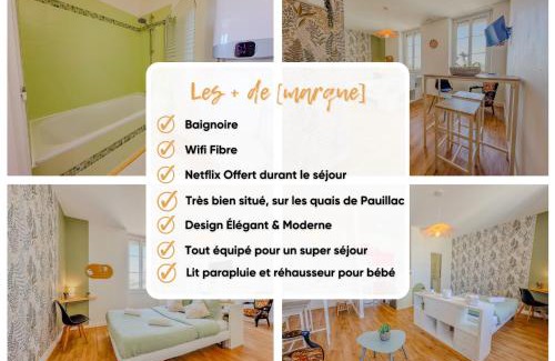 Pauillac Apartment | Studio COSY avec Baignoire et Netflix Idéal couple