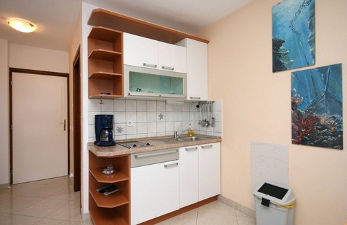 Dramalj Apartment | Studio flat with balcony and sea view Dramalj, Crikvenica (AS-5534-a)