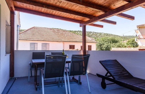 Marina Apartment | Studio flat with terrace Marina, Trogir (AS-14258-b)