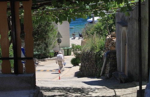 Valun Apartment | Studio flat with terrace and sea view Valun, Cres (AS-8081-a)