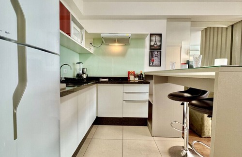 Matriz Apartment | Studio in front of Shopping Curitiba, with garage