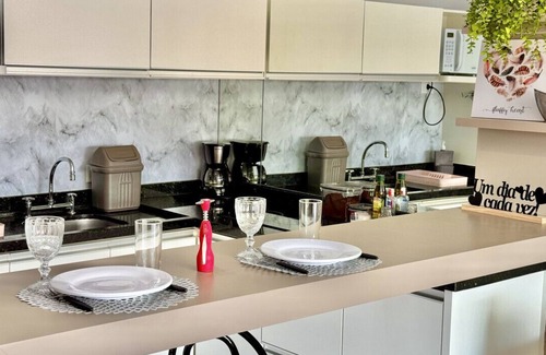 Matriz Apartment | Studio in front of Shopping Curitiba, with garage