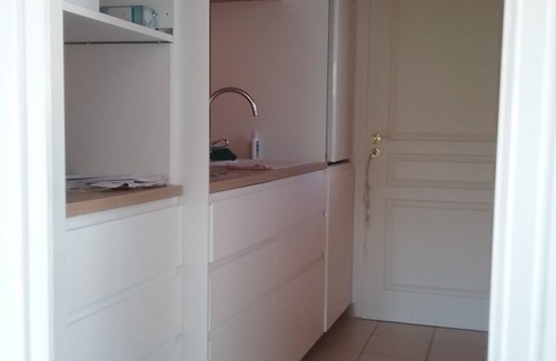 Vico Apartment | Studio in villa with large terrace and wonderful sea view. 400m from the sea.