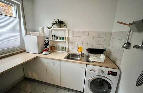 List Apartment | Studio 'Kleine Oase Am Mittellandkanal' with Private Terrace and Wi-Fi