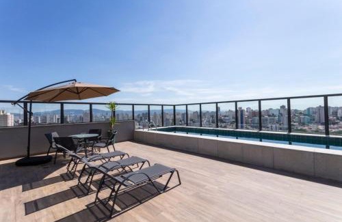 Sao Paulo Apartment | Studio Moderno com Rooftop & Piscina | Entre Vila Madalena e Pompeia