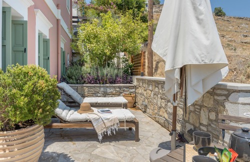 Symi Apartment | Studio 'No 6 Superior Symi Nautilus' with Sea View, Wi-Fi and Air Conditioning