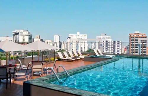 Brooklin Novo Apartment | Studio Premium com Piscina a 1 Minuto a pé do Metrô Brooklin