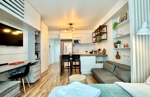 Matriz Apartment | Studio premium Shopping Curitiba with air and garage