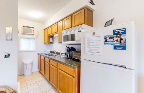 Rockwood Apartment | Studio w/balcony, shared dock & views of Moosehead Lake/Mt. Kineo