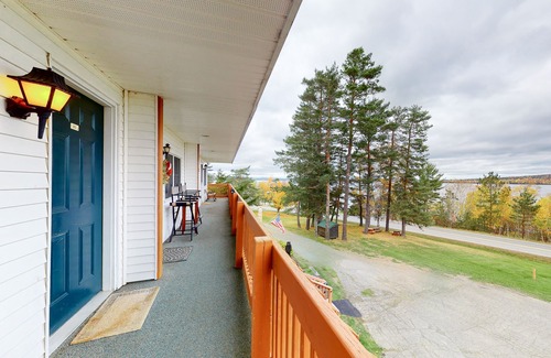 Rockwood Apartment | Studio w/balcony, shared dock & views of Moosehead Lake/Mt. Kineo