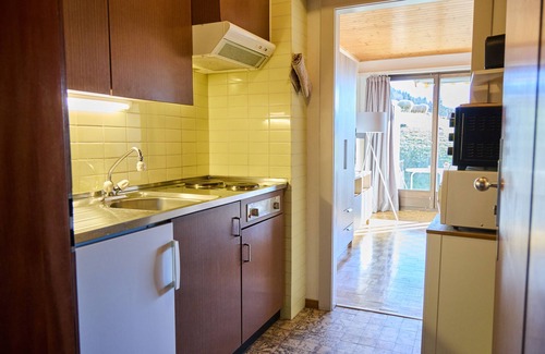 Villars-sur-Ollon Apartment | Studio with a real ski In/out
