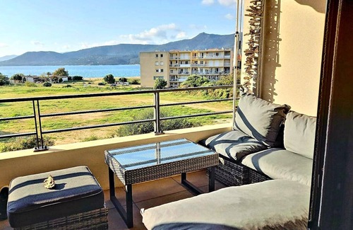 Propriano Apartment | Studio with sea view and parking 2 steps from downtown