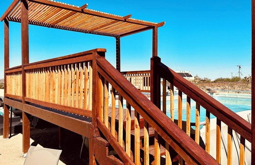 Joshua Tree Villa | Stunning 3-Bed/2-Bath Villa with Hot Tub, Pool, & Garden in Joshua Tree