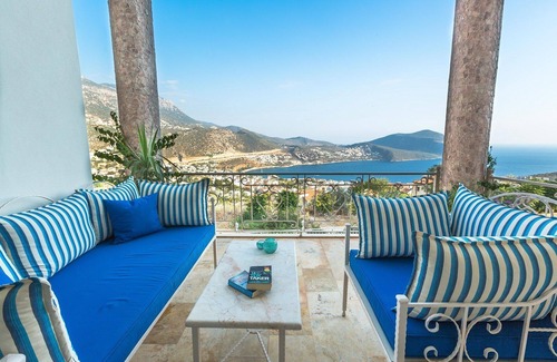 Kalkan Villa | Stunning 3 storey villa with beautiful views over Kalkan Bay .Heated Pool .