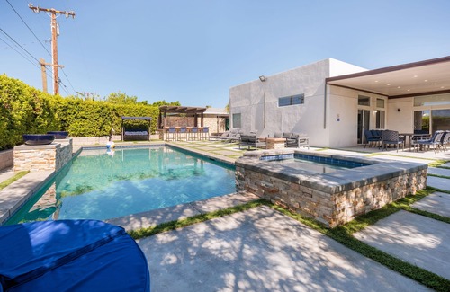 Desert Hot Springs House | Stunning Backyard, Pool & HotTub, Gameroom, BBQ